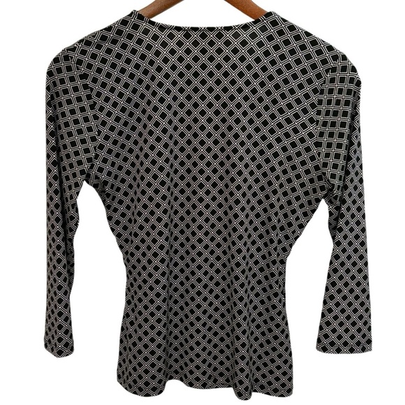 Michael Kors Faux Wrap V-Neck Woman’s Blouse Sz Small - Picture 2 of 11